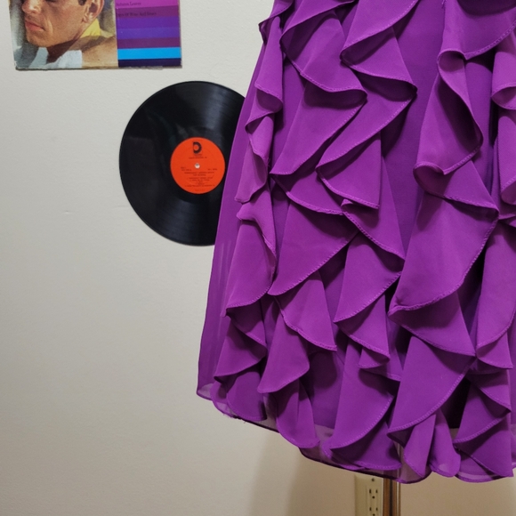 Faviana | Violet Ruffle Mini Dress - Picture 4 of 8